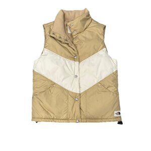 Women’s THE NORTH FACE 'Sylvester' Insulated Retro Snap Up Puffer Vest Sz S